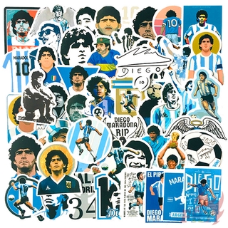 Argentina Grande Diego Armado Maradona Série 01-Famoso Jogador De Futebol Adesivos 50 Pçs/Set À Prova D'água DIY Moda Doodle Decalques