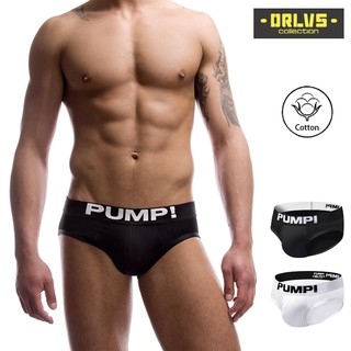 PUMP Men Briefs Cotton Breathable Men Underwear fashion Sexy low waist Bikini Underwear Ready stock PU014