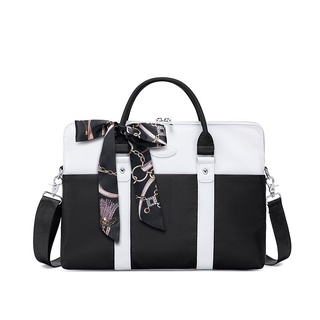 MINGKE 13 14 15.6 Polegada Bolsa Sling Bag Briefcase Para Laptop Mulheres Patchwork Negócios À Prova D'água De Choque (1)