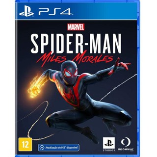 Marvel Spider Man ( SPIDER-MAN) Miles Morales PS4 EXCLUSIVO LACRADO MÍDIA FÍSICA DUBLADO (1)