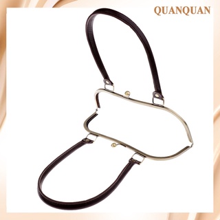 [quanquan] Purse Bag Frame Clasp Handle Metal Kiss Clasp Lock for DIY Clutch Bag Handbag and Purse Making27cm/11in (3)
