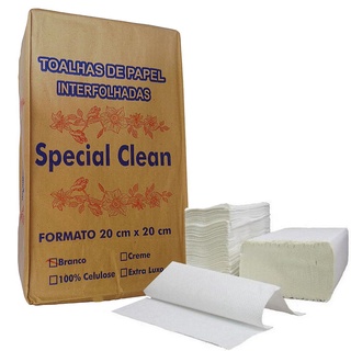 Papel Toalha Interfolha Special Clean papel para banheiro cozinha Branco 1000 Folhas (1)