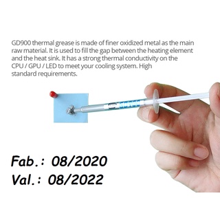 Pasta térmica GD900 1g para termostatos