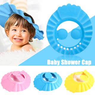 Chapéu Ajustável Para Bebê Crianças Shampoo Banho Touca De Banho Com Proteção Para A Orelha