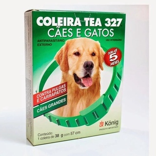 Coleira Tea 57cm Para Pulgas E Carrapatos Em Cachorro Grande