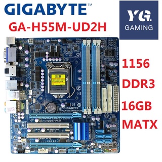 Placa De Mesa GA-H55M-UD2H Gigabyte LGA 1156 DDR3 16G H55 0rZo Para Presente Mãe 541c