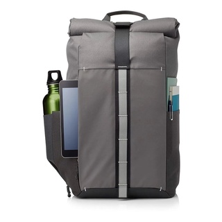Mochila 15.6 Hp Pavilion Rolltop Backpack Cinza Preta para Notebook