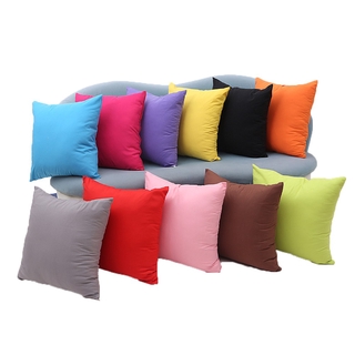 Capas De Almofada lisa 35X35 Com ziper invisivel oxford diversas cores alegres decorativas sofa