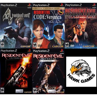Coleção de Jogos Resident Evil Ps2