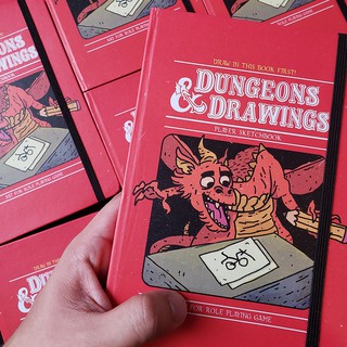 Sketchbook Caderno Dungeons & Drawings, D&D RPG