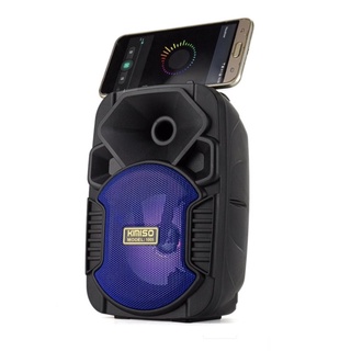 Caixa De Som Portátil Kimiso-1005 Bluetooth, Rádio FM, Pen Drive, USB e Micro Sd, Mp3 e Led