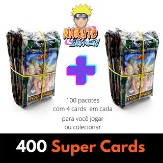 100 Pacotinhos NARUTO | São 400 CARDS | Revenda
