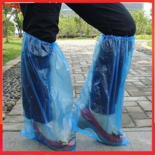 # New Capas De Sapato Descartável Azul Chuva Sapatos E Botas Tampa De Sapato Longo Plástico 9.30