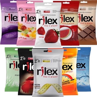 Camisinha Masculina Preservativo Rilex Aromatizado 3 Un - SEX SHOP (1)
