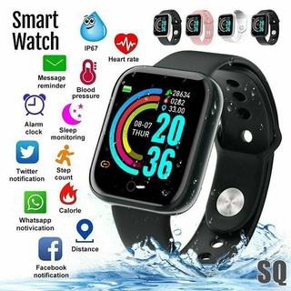 Relógio Inteligente Y68 D20 Smartwatch waterproof com Monitor Fitness com Bluetooth USB