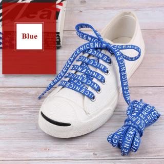 1 Par Cadarços com Letras Estampadas para Laço em Sapato sem Salto/Tênis de Lona (6)