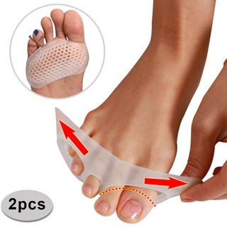 1 Par Almofadas Do Dedo Pé De Silicone Macio Gel Choque Anti Forefoot Pad Metatarso Correção Separador Cuidados Com Os Pés Sapatos Almofada (1)