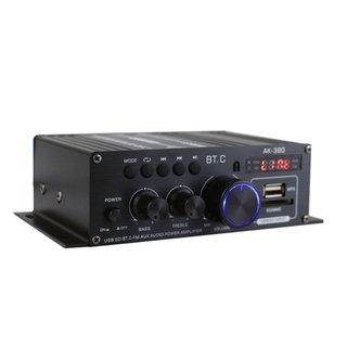 Áudio 40wx2 12v Amplificador De Som Digital Hifi Casa De Carro De Alta Fidelidade Amplificador De Som-Bass Music Player Fm Rádio