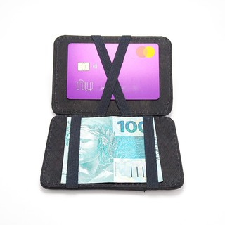 kit 40 carteira porta cartao de couro barata slim