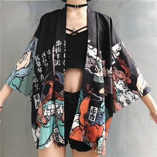 Kimonos Feminino Japonês Yukata Kimono Feminina Cardigã Cosplay Camisa Blusa Para As Mulheres Da Praia Do Verão Sexo