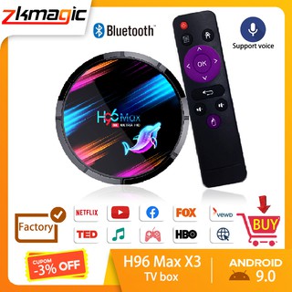 H96 TV Box Android 9.0 Amlogic S905X3 4K tvbox with Bluetooth