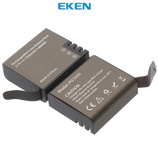 Kit 02 Bateria Eken Original PG1050 Li-Ion 3.7 v 1050mAh Extra para Câmera H9R H9RS H6S sjcam SJ4000 SJ5000
