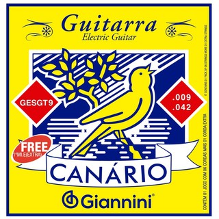 Cordas para Guitarra 0.9 Canário Giannini