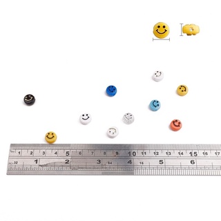 10mm 50 Pcs Acrílico Sorriso Rosto Contas DIY Soltos Spacer Beads Para Fazer Jóias (5)