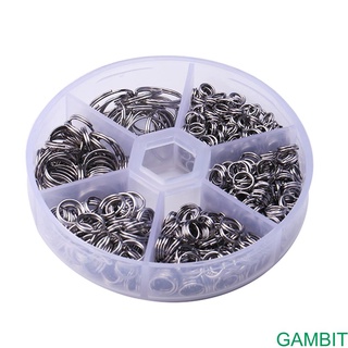 【GAMBIT】 600pcs Metal Split Rings Stainless Steel Double Loop Jump Ring for Jewelry Making 5mm/6mm/7mm/8mm/10mm/14mm (1)