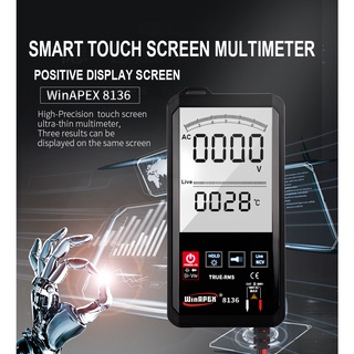 Multímetro Digital De Tela De Toque Automático 6000 Conta Inteligente Scanning Ac Dc Medição Ncv True Rms (6)