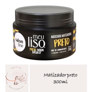 Máscara Matizadora Preto Meu Liso 300g - Salon Line