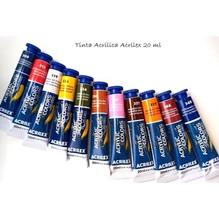Tinta Acrilica Acrilex - Acrylic Colors 20 ml.