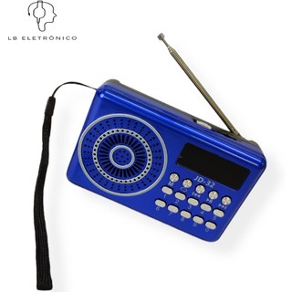 Mini Radio Altomex JD-32/ KAPOM-32 Digital Recarregavel/ FM/ USB