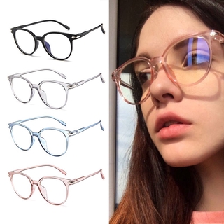 Óculos Feminino Antirradiação Redondo/Transparente/Armação Resina (1)