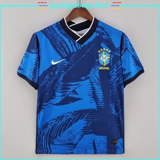 Camisa Do Brasil Azul 2022 De Futebol Especial