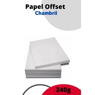 Papel Offset Chambril 240G A4 Branco - 100 Folhas