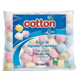 Bolas de Algodão - Cotton - COLORIDA 30g