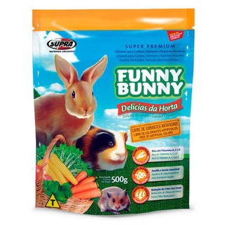 Ração Funny Bunny Delícias da Horta 500gr - Hamster, Porquinho da Índia e Chinchila