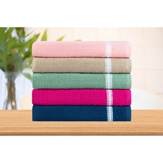 kit com 5 toalhas de banho rubi 70x1.20