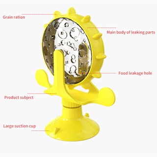 Brinquedo Do Gato Ferros Roda Vazamento Alimentos Dispositivo De Para Animais De Estimação Comida windmill Engraçado turntable Automático (3)