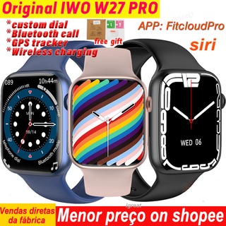 iwo w27 pro série 7 nfc original 45mm siri relógio inteligente NFC Smartwatch Smart Watch