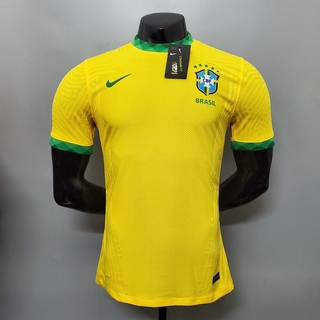 20 / 21 Brasil I Amarelo Versão Da Equipe Nacional Jogador Camisa De Futebol Uniforme Desgaste Aaa + + +
