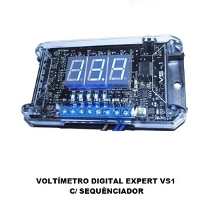 Voltimetro Digital Expert Vs1 Com Sequênciador Led Azul (2)