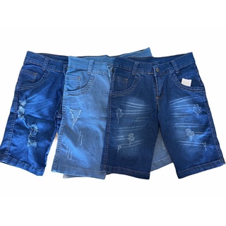 Bermuda Jeans Infantil Tamanho 1 2 3 4 10 e 12 anos alta qualidade