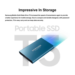 Samsung T5 SSD Portátil De Estado Sólido De 512GB/256GB/1TB/2TB/128GB/4TB/8TB/10TBGB Tipo-C USB 3.1 Externo (7)
