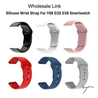 Y68/D20/D28 Smartwatch pulseira de relógio inteligente em silicone Smart watch Band y68 / d20