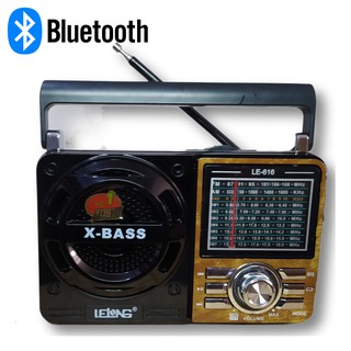 Rádio Am/fm Com Bluetooth/pen Drive/aux Recarregável E Pilha