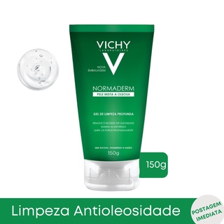 Sabonete Gel de Limpeza Facial Normaderm Vichy 150g Pele Mista Oleosa