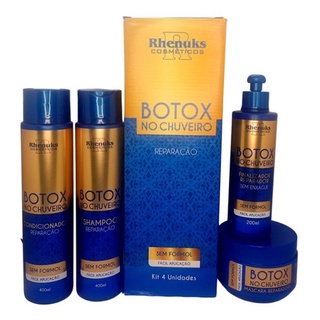 Kit Tratamento Capilar Profissional Botox no Chuveiro - Kit Botox no Chuveiro Rhenuks