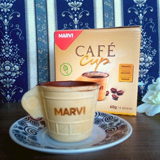 Café Cup Xícara Comestível Casquinha Com Chocolate Marvi C/ 6Un (4)